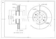 Диск тормозной HYUNDAI Sonata (01-),Elantra (00-) KIA Magentis (R15) передний (1 BR3035S AVANTECH