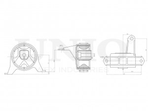 Опора двигателя передняя правая RMP-15032 UNIO