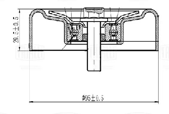 Ролик привод. ремня для а/м Hyundai Solaris/Kia Rio (17-) 1.6i (опор.) (CM 5734) CM5734 TRIALLI