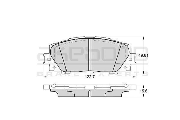 Колодки тормозные дисковые передние ПОДХОДЯТ ДЛЯ TOYOTA YARIS (P9_) AN-714K AN714K AKEBONO