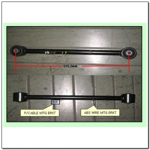 Рычаг подвески SSANGYONG Actyon (06-),Kyron (05-),Rexton (06-) продольный задний 4550209000 SSANG YONG