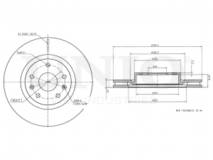 Диск тормозной передний BRD-20066 UNIO