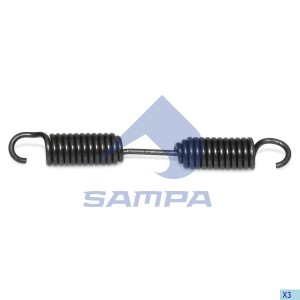 Пружина BPW колодки тормозной (166x20x3.6) SAMPA 070.212 SAMPA