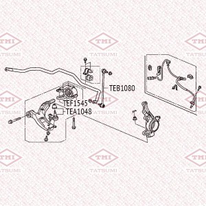 Опора шаровая нижняя L/R HONDA CR-V 07- TEA1048 TEA1048 TATSUMI