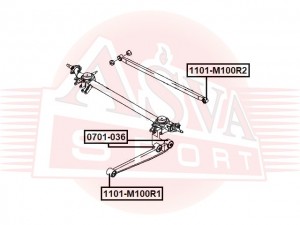 САЙЛЕНТБЛОК ЗАДНЕЙ ПОПЕРЕЧНОЙ ТЯГИ CHEVROLET 1101M100R2 1101-M100R2 ASVA