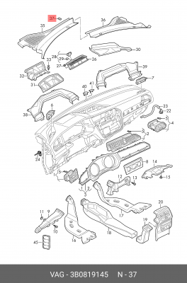 PASSAT [B5] (1996-2000) 3B0 819 145 VAG
