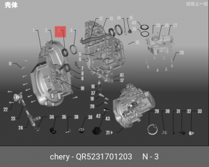 Сальник привода CHERY Bonus,Fora OE QR523-1701203 CHERY