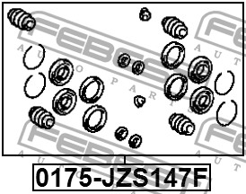 р/к дискового тормоза !d45 \Lexus IS200/IS300/GS430 97-05 0175-JZS147F FEBEST
