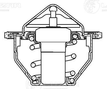 Термостат для а/м Chevrolet Captiva 11-/Opel Antara 10- 2.4i 82°С термоэл. LT052 LT 0524 LUZAR