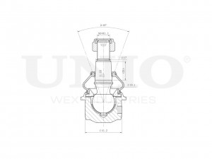 Опора шаровая передняя нижняя SSP-20087 UNIO
