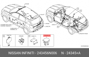 КОЛПАЧОК КЛЕММЫ АККУМУЛЯТОРА 24345-6N006 243456N006 NISSAN