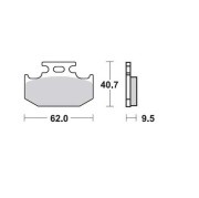 Колодки дисковые MCB625SI MCB625SI TRW LUCAS