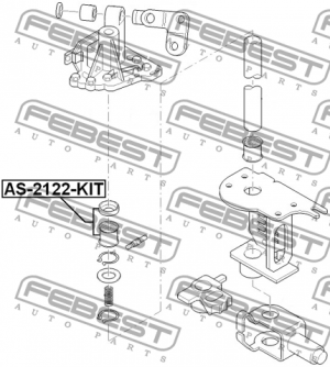 Подшипник шариковый FORD MONDEO CA2 2007-2014 AS-2122-KIT AS-2122-KIT FEBEST