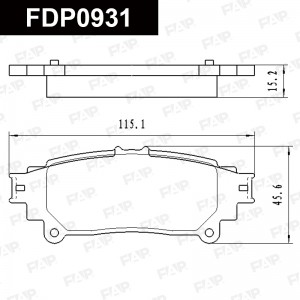 Тормозные колодки дисковые смесь CERAMIC FDP0931 FDP0931 FAP
