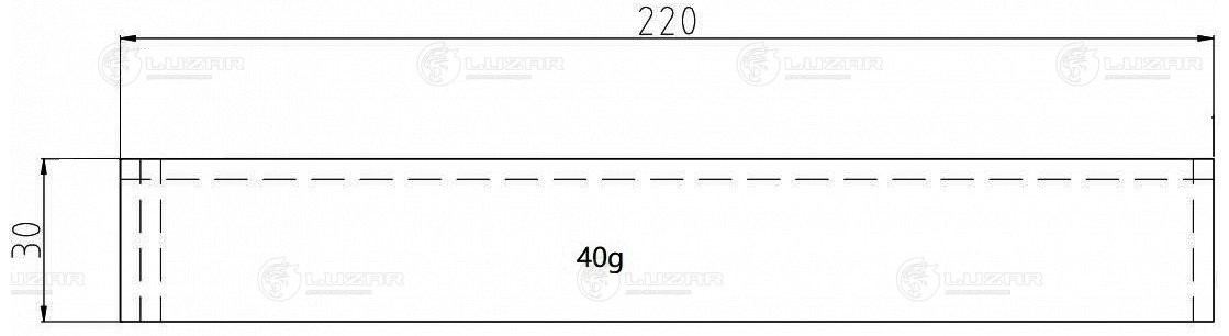 Осушитель конд. для а/м Hyundai SolariS(10-)/Kia Rio (05-) LCD0801 LCD 0801 LUZAR