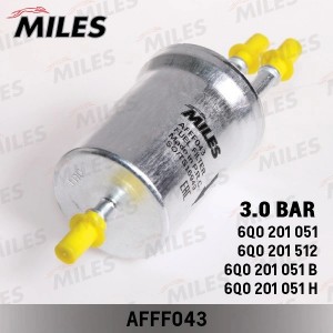 Фильтр топливный VAG A3/G5/POLO/FABIA 03- (FILTRON PP836/3, MANN WK69/2) AFFF043 AFFF043 MILES