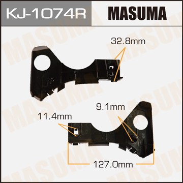 кронштейн бампера! правый\ Toyota Corolla 01-07 KJ1074R MASUMA
