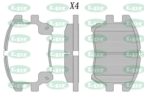 Комплект тормозных колодок 05P1332 05P1332 LPR
