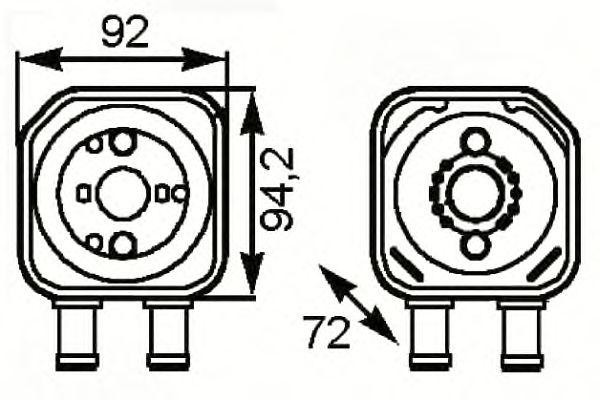 Радиатор масляный VW Golf 1.9D 98- 31179 31179 NRF