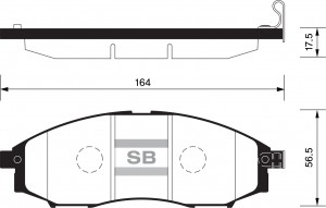Колодки тормозные дисковые Nissan Pick 2.4i/2.5Di 4WD 02 SP2078 SP2078 SANGSIN