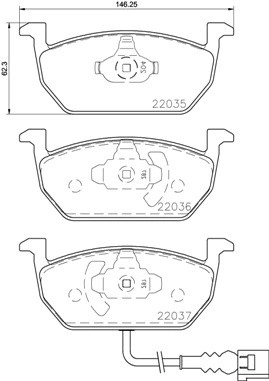 Колодки тормозные P85137 P85137 BREMBO