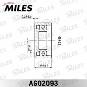 Ролик ремня ГРМ VAG AAH/AAN/ABC/ABY/ACZ/ADU/AEJ (INA 531073110) AG02093 AG02093 MILES