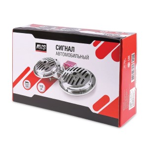 сигнал автомобильный! 335/435Гц 12V 120dB D=125мм 2шт\ 43308 AVS