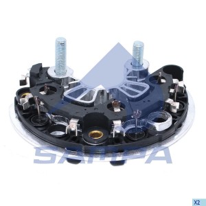Мост диодный генератора для 3-хфазного генератора 28 V 80A; 110A, Volvo (FH12, B 024250 SAMPA