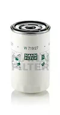 Фильтр масляный FORD Focus,Fiesta,Transit D76ммхH123ммx1bar MANN W719/27 MANN FILTER
