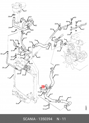 Крышка 1350394 SCANIA