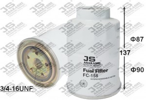 фильтр топливный!\Toyota Carina/Corolla/Land Cruiser 1.8-4.2D 85> FC158J JS ASAKASHI