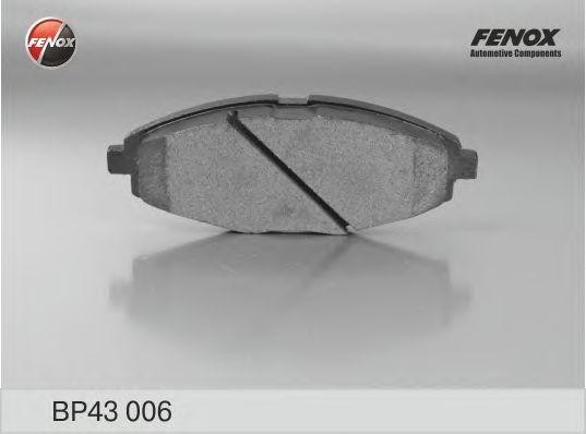 Колодки тормозные дисковые передние BP43006 FENOX
