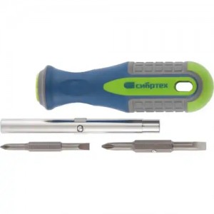 Отвертка комбинированная SL5/PH1, SL6/PH2 Сибртех 13377 SIBRTEC