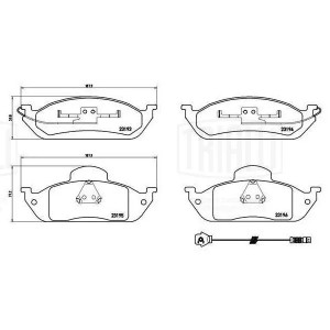 Колодки торм. Mercedes ML (W163) (98-) диск. перед. т/с Bosch (в компл. с датч.) PF 4277 TRIALLI