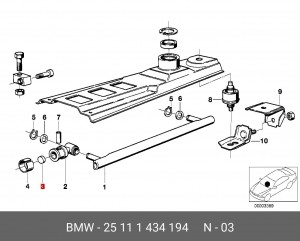 Шайба BMW 5 (E34) рычага переключения передач OE 25 11 1 434 194 BMW