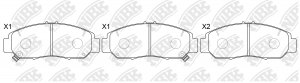 Колодки тормозные HONDA CIVIC 01-05/FR-V 1.7-2.2 05-/STREAM 1.7/2.0 01- передние PN8465 NIBK