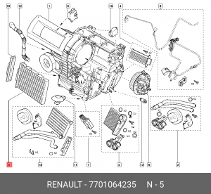 ФИЛЬТР САЛОНА 7701064235 77 01 064 235 RENAULT