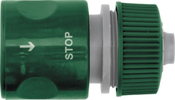 Соединитель для шланга 3/4" с автостопом FIT 77406 FIT