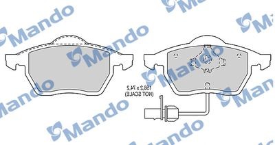 AUDI A4 95>/ A6 97>/ PASSAT B6 156.3x74x20.3ММ/ ATE / с датчиком MBF015143 MANDO