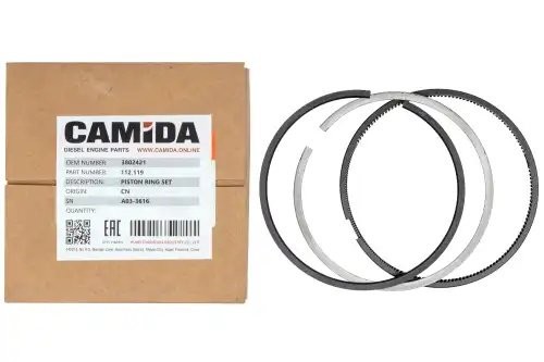 Кольца поршневые стандарт КАМАЗ дв. Cummins ВТ 3802421, 3892750 (3918315+3932520 112119 CAMIDA