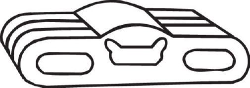 Крепеж DAEWOO Nexia (95-) глушителя задний BOSAL 255-911 BOSAL