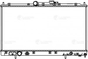 Радиатор охл. для ам Mitsubishi Galant (96-) 2.0i,2.4i,2.5i AT (LRc 11120) LRC 11120 LUZAR