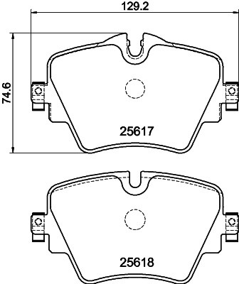 Колодки тормозные BMW 2 (F45,F46) передние (4шт.) TEXTAR 2561704 TEXTAR