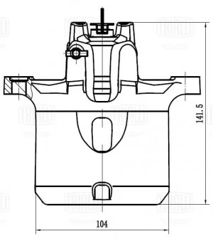 Суппорт торм. Mitsubishi Pajero II (90-)/III (00-)/IV (06-) зад. лев. d=45мм (CF CF012108 TRIALLI