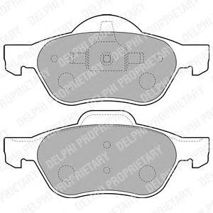 LP1714 колодки дисковые п.\ Renault Laguna 1.6i/1.8i/1.9DCi 01> LP1714 DELPHI