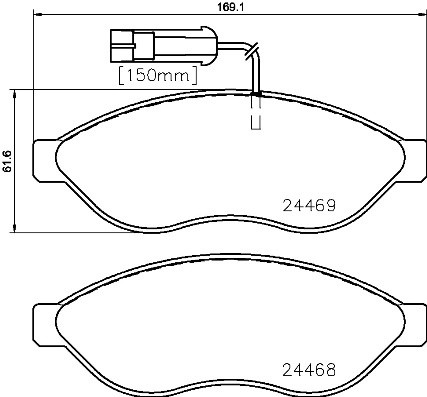 P23143 колодки дисковые передние!\ Citroen Jumper, Fiat Ducato, Peugeot Boxer 2. P23143 BREMBO
