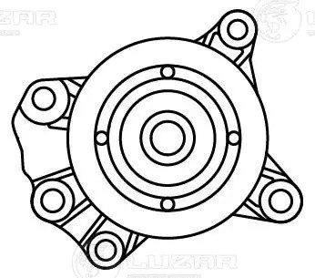 Насос водяной для а/м Toyota Aygo (05-)/Yaris (05-)/Peugeot 107 (05-) 1.0i [1KR- LWP1951 LUZAR
