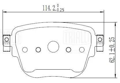 Колодки торм. Mercedes E (W213) (16-)/CLS (C257) (17-) диск. зад. (PF 2411) PF 2411 TRIALLI