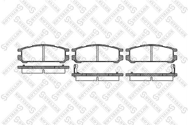 342 02=FDB790 !колодки дисковые з.\ Subaru Legacy 1.8-2.5i 90>/Impreza 1.6-2.0 9 353-002-SX STELLOX