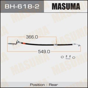 шланг тормозной задн. лев.! L=549\ Honda Civic 1.3Hibrid/1.8 06> BH-618-2 MASUMA